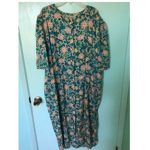 Vintage 1980s 100% Silk Dress